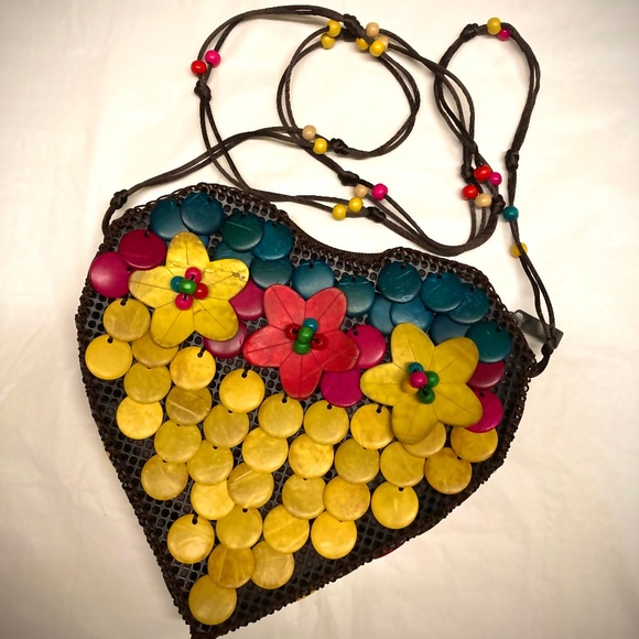 EUC Boho Heart Shaped Crossbody - Picture 2 of 16